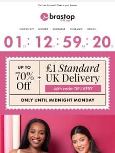 FINAL HOURS for up to 70% off Pour Moi， Flirtelle and many more brands