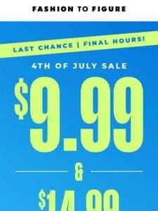 FINAL HOURS of the 4th of July Sale!????