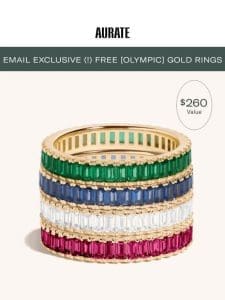 FREE (!) $260 BAGUETTE RINGS