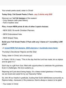 ?? Fall Sneak Peeks – 2 Fall styles HOT off the press