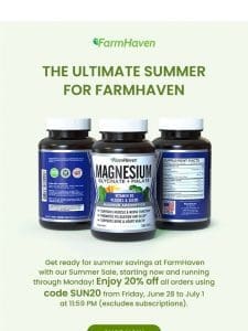 FarmHaven’s Summer Sale is Here!???♂?