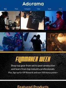 Filmmakers Week Continues!