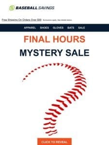 Final Hours For Mystery Sale!