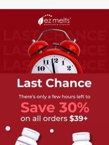 Final Hours to Save 30% ?