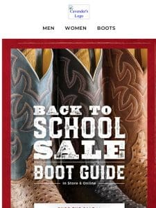 Find Your Back To School Boots