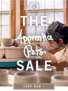 First EVER Apprentice Pots Sale