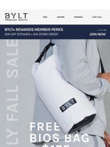 Free BIOS Bag with $175+ Orders