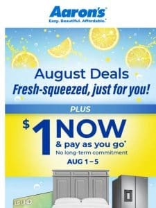 Freshly squeezed deals ??