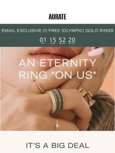 GIFT ALERT: FREE ETERNITY RING