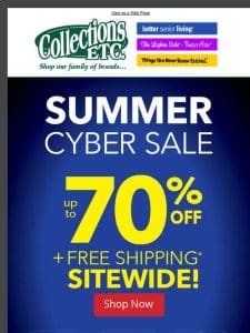 Get Ready for Summer Cyber Deals – Up to 70% Off!