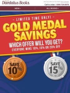 Get a Medal， and Get Your Savings!