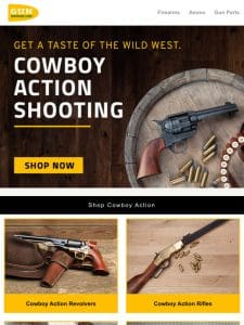 Get a taste of the Wild West. Shop Cowboy Action Shooting