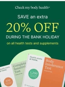 Get an extra 10% OFF all sensitivity tests.