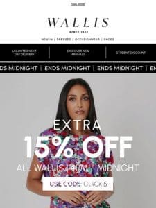 Get an extra 15% off