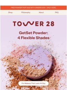 GetSet Powder is CRY-PROOF