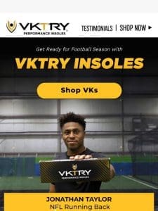 Give Yourself an Edge on the Field with VKTRY Insoles ??