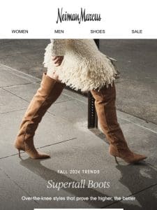 Go tall this fall in Stuart Weitzman boots