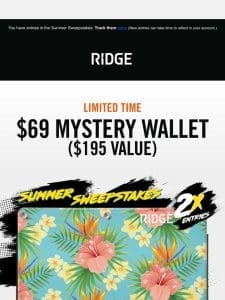 Going Fast: $69 Wallet Deal