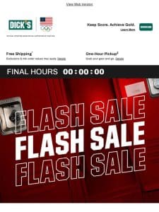 Go， go， go! Up to 50% off Flash Sale DEALS end tonight