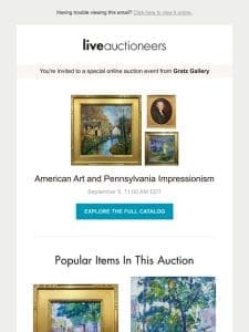 Gratz Gallery | American Art and Pennsylvania Impressionism