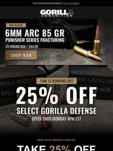 Guard Your Wallet and Your Life – 25% Off Select Defense Ammo!