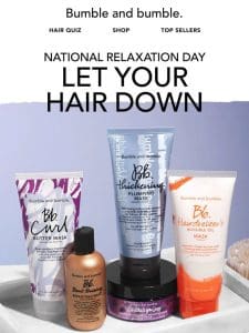 Hair masks for National Relaxation Day ??