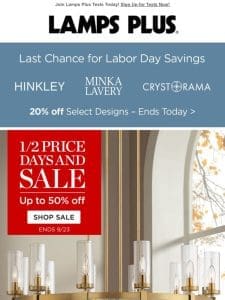 Half Price Days & Sale: Up to 50% Off