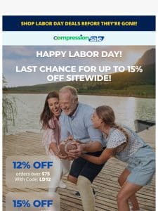 Happy Labor Day – Up to 15% OFF!