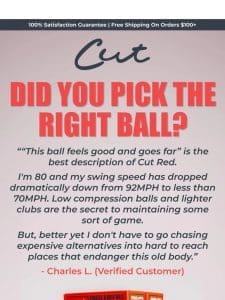 Have you got the right balls?