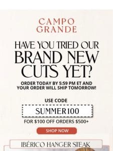 Have you tried our brand new cuts yet?