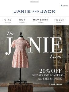 Here’s 20% off for your best dressed days