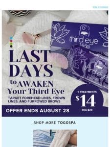 Hi there! Last Days to Awaken Your Third Eye and Say Goodbye to Forehead Lines for Only $14!  ️✨