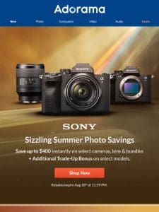 Hot Deals on Sony Gear ????