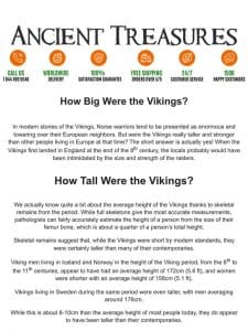 How Big were the vikings?