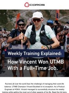 How Vincent Won UTMB With a Full-Time Job