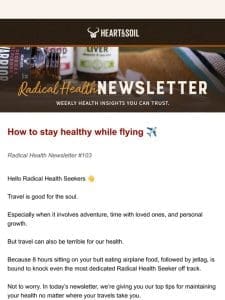 How to stay healthy while flying ??