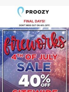 Hurry! 4th of July sale ending soon ??