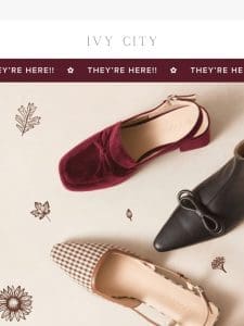 IVY SHOES ARE HERE!!