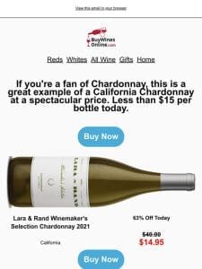 If you like Chardonnay， check this deal out! ??