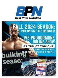 In 1 Hour: The Live， Online Prohormone Show