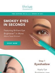 Instant Smokey Eyes? Yes， Please!