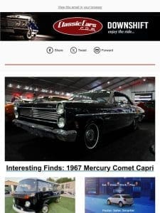 Interesting Finds: 1967 Mercury Comet Capri