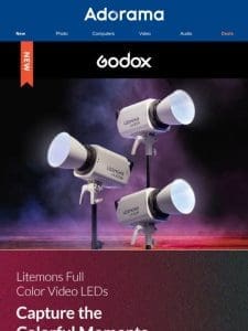 Introducing Godox Liston Full Color RGB Video Lights