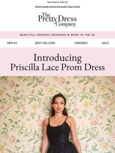 Introducing The Priscilla Lace Prom Dress