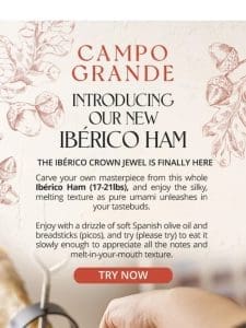 Introducing our NEW Ibérico Ham ????