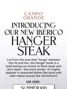 Introducing our NEW Ibérico Hanger Steak ??????