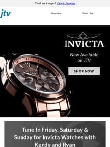 Invicta Watches Now Available on JTV