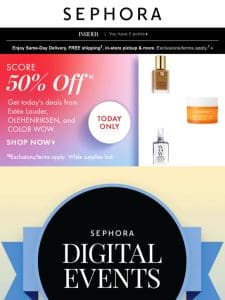 JUST IN: this month’s Sephora Digital Events