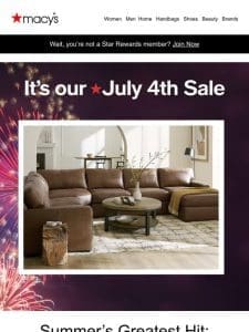 July 4th Sale ends tonight! Up to 65% off furniture & more