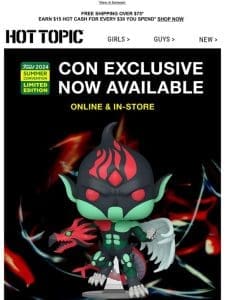 Just dropped: Our summer con EXCLUSIVE Funko Pop! ??